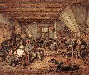 OSTADE, Adriaen Jansz. van Feasting Peasants in a Tavern ag USA oil painting artist